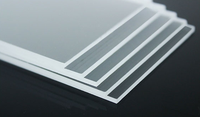 Plaque acrylique mate givrée moderne avec revêtement anti-traces de doigts, écran de confidentialité translucide pour cloison de bureau