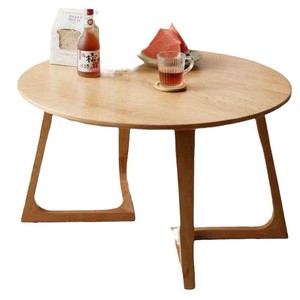 Nordic Style Round Coffee <b>Table</b> Wood Top Minimalist Modern Living Room Furniture <b>Small</b> Size Japanese Design - Product Image 5