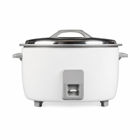 Cuiseur à riz commercial à tambour 3,6L-10L, 5 capacités, 1250W-2900W pour hôtel, restaurant, cantine