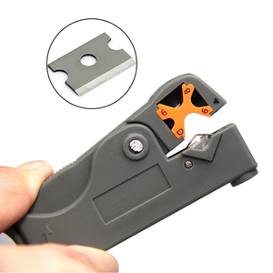 Pince à dénuder multifonction à lame plate, couteau à dénuder, pince à dénuder rotative pour câbles coaxiaux, réseau, vidéo, téléphone - Product Image 4