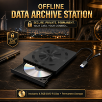 Drive CD DVD Eksternal Ultra Tipis USB 2.0 Kecepatan Tinggi DVD-RW Burner Re-Writer untuk Instalasi Perangkat Lunak, Cadangan Data PC Laptop, Grosir