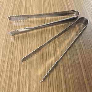 Stainless Steel Ice Clamp With Teeth For Ice Cubes Sugar Lemon Coffee Bar Use - Product Image 2
