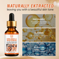 Sérum éclaircissant rapide Calantha Dark Knuckles, hydratant, correcteur de pigmentation pour peaux noires, mains, coudes, genoux, intense