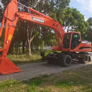 Excavatrice sur pneus d'occasion Doosan DH210W-9, 21 tonnes, avec pompe et moteur, rapport et inspection vidéo fournis, bon prix, vente CE - Product Image 1