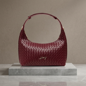 Bolso de Mano Rosella de Piel Sintética Tejida para Mujer, con Correa Ajustable y Cierre de Cremallera Impermeable - Product Image 2