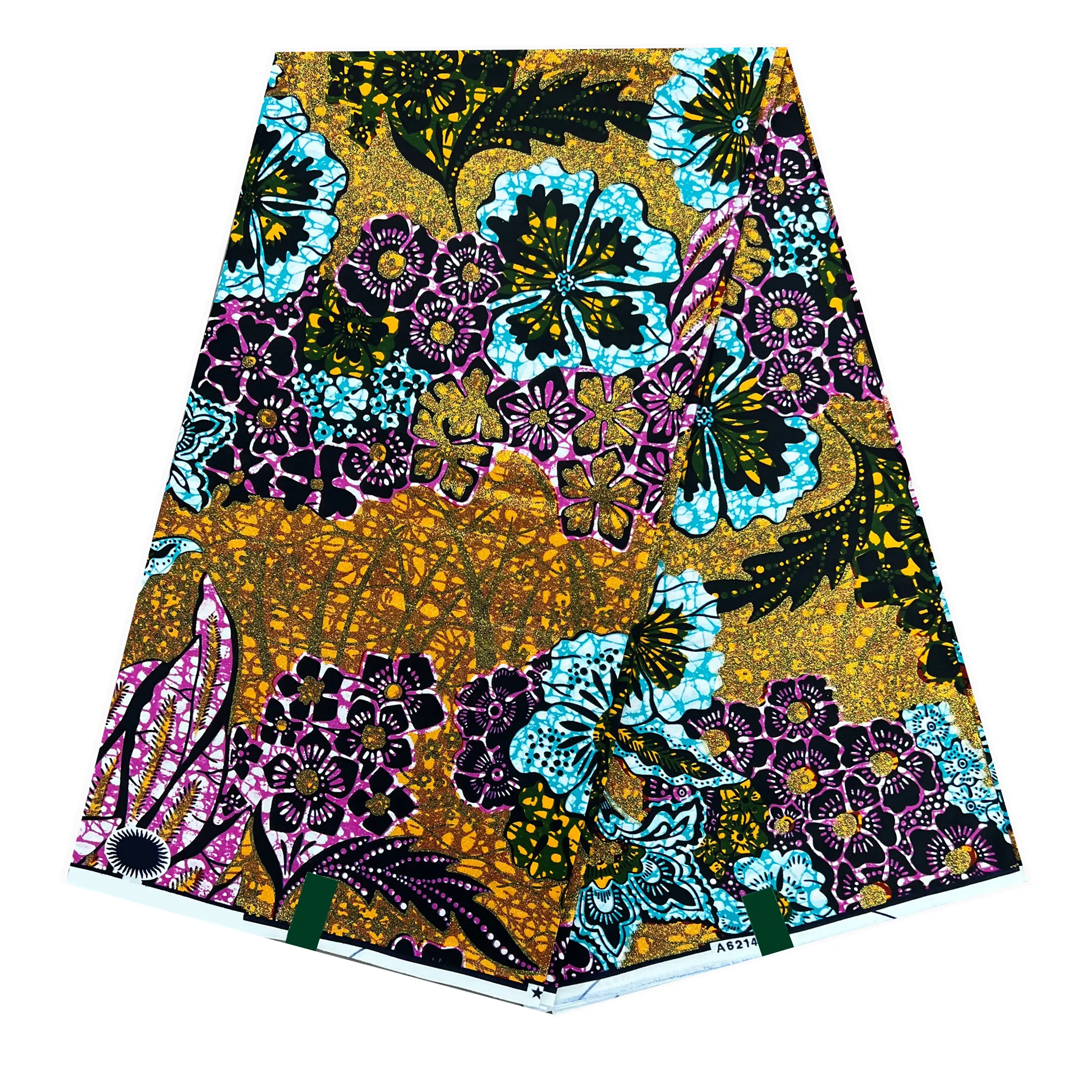 Factory Customized Original African Wax Cotton Prints Fabric For Dress