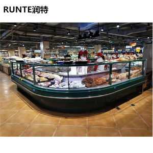 Comptoir de présentation de viande fraîche à vente chaude pour les charcuteries, les boucheries et les supermarchés, équipement de réfrigération commercial - Product Image 3