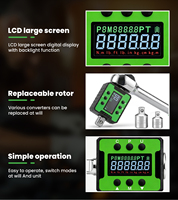 Adaptateur de clé dynamométrique numérique haute précision 1/2 pouce 30 Nm avec modes crête et suivi pour les fournisseurs d'outils de garage