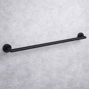 Ensemble d'accessoires de salle de bain en acier inoxydable 304 noir mat - Porte-serviettes et porte-papier toilette durables - Kit de quincaillerie - Product Image 3