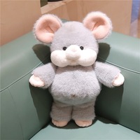 EZBABY Série Can't Run : Adorables jouets en peluche Renard pour la nuit, Figurines d'éléphant et de vache pour l'aide au sommeil des enfants, Coton PP 100% Polyester