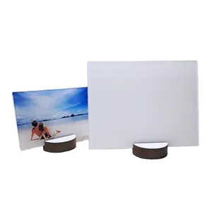 Panel DE FOTOS acrílico de sublimación de 7x5 pulgadas, pantalla de escritorio transparente, signos, marco de fotos en blanco