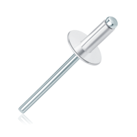 Rivet de bateau personnalisé couleur blanc noir bas prix extrémité ouverte Pop Rivet aveugle Avdel fournisseurs