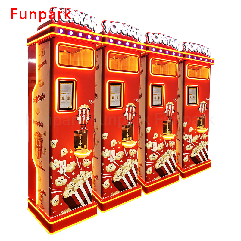 Funpark оригинальный производитель попкорн машина полностью автоматический торговый автомат с монетоприемными играми