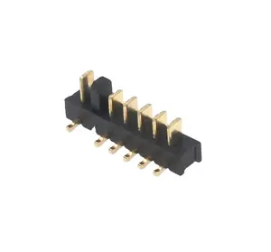 ZWG-conector vertical de batería de iones de litio para ordenador portátil, Conector de batería de carga de 2,5mm, SMT, FPC, 6 pines, BB2500