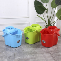 Godet de vadrouille rond en plastique de valeur Compact Single