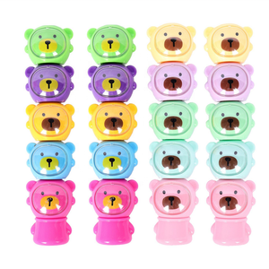 Mini <span class=keywords><strong>surligneur</strong></span> promotionnel, design mignon d'un <span class=keywords><strong>petit</strong></span> ours, stylo marqueur de couleur <span class=keywords><strong>pastel</strong></span> et néon pour la papeterie scolaire - Product Image 1