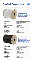 Cable Óptico de Bajada para Banda Ancha Doméstica FTTH, 2 Hilos, Tipo Plano GJYXCH G.657A2, Inensible a la Flexión, para Interiores y Exteriores