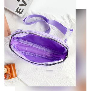 New Arrival Promotional Wholesale Purple Unisex <b>Mini</b> Belt <b>Bag</b> Sequence Fanny Pack for Girl - Product Image 3