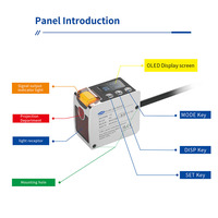 Capteur de détection de distance laser FUWEI FLRS-500-RS485 TOF avec suppression de l'arrière-plan pour la mesure du niveau de liquide et des matériaux