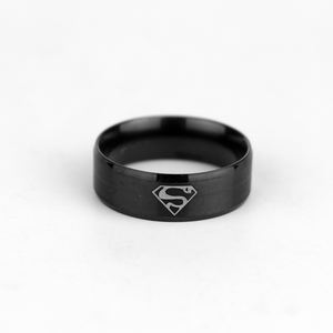 Bague Superman en acier inoxydable poli pour homme, <span class=keywords><strong>accessoires</strong></span> de bijoux, série de bagues de <span class=keywords><strong>super</strong></span>-<span class=keywords><strong>héros</strong></span> - Product Image 6