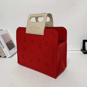 Sac fourre-tout en feutre multicolore, taille personnalisée, motif lettres, fermeture éclair, sac à main de <span class=keywords><strong>loisirs</strong></span>, de voyage et de shopping - Product Image 4