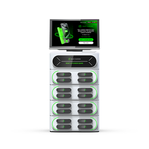 Station de recharge portable intégrée à écran tactile 16 emplacements, banque d'alimentation 4G empilable pour téléphone portable, 6000 mAh, sortie 60 W pour la <span class=keywords><strong>location</strong></span> - Product Image 5