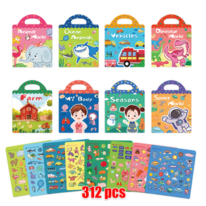 Wholesale Cross-border Children's Toys Repeatedly Paste <strong>the</strong> First <strong>Book</strong> <strong>Body</strong> Organ Scene Jelly Sticker <strong>Book</strong> - Product Image 5
