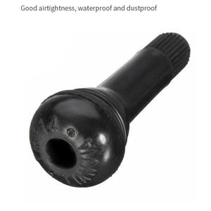 Válvula de Neumático de Goma de Tallo Corto con Sistema de Bloqueo a Presión para Reemplazo de Válvulas de Llantas sin Cámara de Automóviles, Motocicletas y Triciclos - Product Image 4