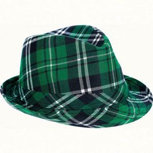 Wholesale Green Irish Festival St. Patricks Day Hat Green <b>Top</b> Hat With Beard Party Shamrock <b>Top</b> Hat - Product Image 1