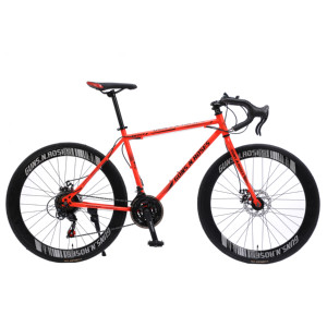 จักรยานเสือหมอบคุณภาพสูง ราคาประหยัด โครงเหล็กคาร์บอนสูง อลูมิเนียมอัลลอยด์ 21 สปีด สำหรับผู้ชาย - Product Image 2