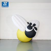 Modèle d'insecte luciole gonflable personnalisé, luciole gonflable pour la décoration d'événements en extérieur et l'affichage dans les sites touristiques