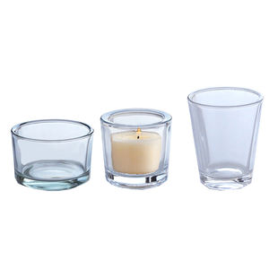 Jars à bougies en verre transparent uniques et luxueux vides, 2 oz, <span class=keywords><strong>4</strong></span> oz, jarre en verre pour bougie, 200 ml, jarre en verre pour bougie parfumée - Product Image 1