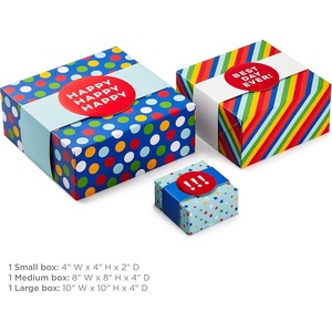 Gift <b>box</b> set of 3, suitable for birthdays, <b>weddings</b>, graduation ceremonies, baby showers, various occasions, customizable - Product Image 3