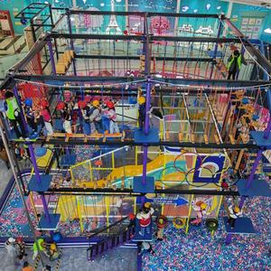 Large 1000 SQM Donut Slide Kids Indoor Playground with <b>Physical</b> Games Soft Foam Amusement Park Equipment - Product Image 2