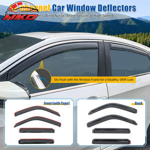 Viseras para Ventanas Laterales de Jeep Liberty 08-14, 4 Puertas, Deflectores de Lluvia - Acrílico - Product Image 2