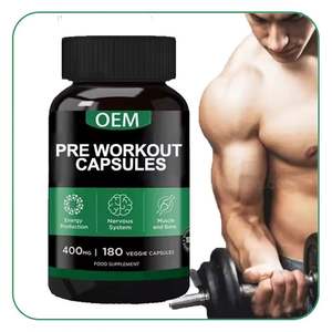 아우스레슨 OEM 맞춤형 프리워크아웃 캡슐 자체 브랜드 에너지 보충제 베타알라닌 크레아틴 프리워크아웃 캡슐 - Product Image 1