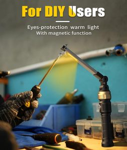 5000mAh sạc LED làm việc ánh sáng 1200 lumens 360 ° xoay có thể gập lại thiết kế 3 chế độ chiếu sáng sửa chữa xe khẩn cấp cơ khí làm việc - Product Image 6