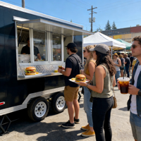 Camion de café mobile entièrement équipé, livraison gratuite des produits