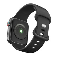 Bracelet de montre en silicone pour Apple Watch Series 7 6 5 4 3 2 1 Bracelet de montre intelligent de remplacement souple pour Iwatch 38 40 41 42 44 45 mm
