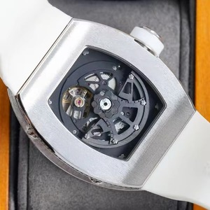 Nuevo Reloj Mecánico de Lujo para Hombre, Forma Tonneau, Movimiento Automático, Esqueleto, con Diamantes Baguette, Reloj de Pulsera - Product Image 2