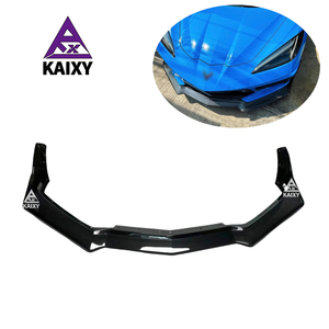 Lèvre avant en fibre de carbone <span class=keywords><strong>Corvette</strong></span> C8 Style ZTK pour <span class=keywords><strong>Chevrolet</strong></span> <span class=keywords><strong>Corvette</strong></span> C8 séparateur de lèvre de pare-chocs avant en carbone sec - Product Image 1