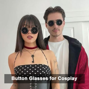 Juego de 4 Accesorios de <span class=keywords><strong>Disfraz</strong></span> de Halloween de Plástico, Botones, Gafas, Pinza para el Cabello de Libélula, Collar con Llavero para Adultos Unisex - Product Image 6