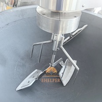 Wok industriel en fonte de haute qualité avec système de mélange planétaire, machine de cuisson automatique pour restaurant et usine alimentaire