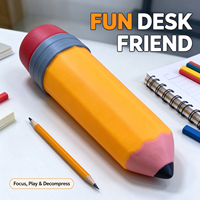 Crayon géant anti-stress, jouet souple en TPR TPE de 28-35 cm, jouet à presser pour les plus de 14 ans