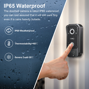 4ワイヤードビジュアルTuyaインターホンビデオシステムアクセス制御NFC 1080P PIRナイトビジョン7インチスマートドアフォンIP65 - Product Image 3