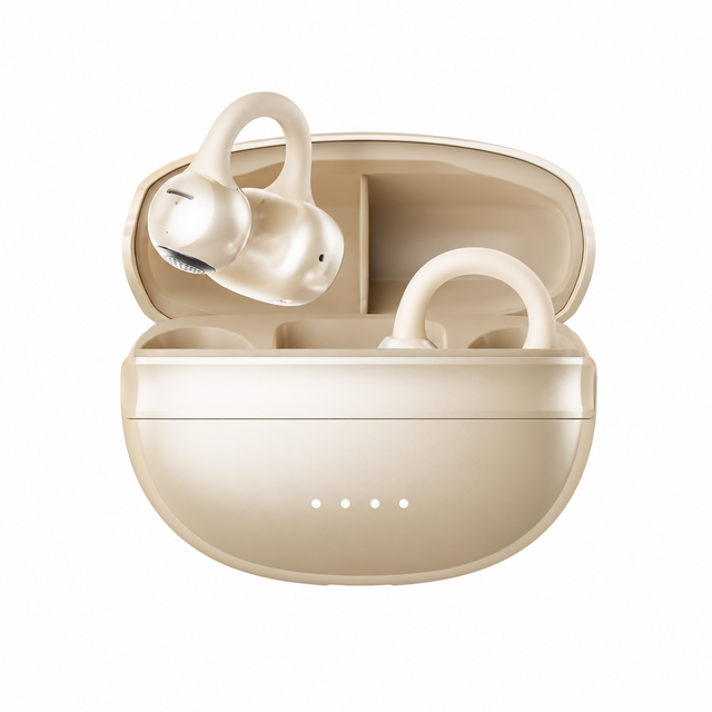 T9 Clip-on Open-Ear Bluetooth Earbuds, 11mm Driver, Bluetooth 5.4, IPX5 Waterproof, 6H Playtime, 30H Total Battery Life