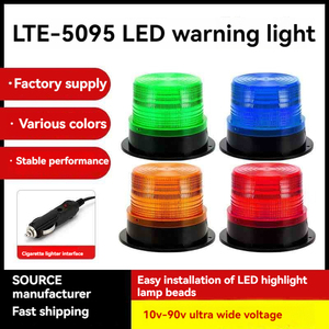 防水磁気搭載車ストロボLEDソーラーバーストフラッシュ警告灯車両安全信号機交通警告 - Product Image 2