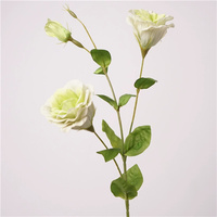 C-022 Fleurs artificielles de Lisianthus et de Gentiane de Prairie, haute qualité, toucher réaliste, hydratantes, pour la décoration d'événements