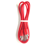 Câble audio RCA vers RCA tressé en nylon Câble mâle vers mâle