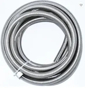 AN10 stainless steel wire 304 braided oil cooler hydraulic hose